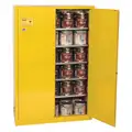 Eagle 60 gal. Flammable Cabinet, Manual Safety Cabinet Door Type, 65" Height, 43" Width, 18" Depth