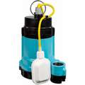 Submersible Sump Pump, HP 1/2, Max. Head 30.0 ft., Flow Rate at 15 Ft. of Head 60.0 gpm