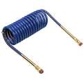 Grote Coiled Nylon Air Brake Assembly,12 ft. with 6" Lead, Blue