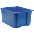Stack and Nest Container, Blue, 13"H x 23-1/2"L x 19-1/2"W, 1EA