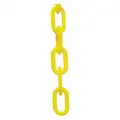 Mr. Chain Plastic Chain: Outdoor or Indoor, 1 1/2 in Size, 25 ft Lg, Yellow, Polyethylene