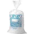 18"L x 9"W Printed Ice Bag with 5 lb. Capacity, Clear