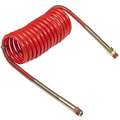 Grote Coiled Nylon Air Brake Assembly,15 ft. with 12" Lead, Red