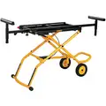 Dewalt Rolling Miter Saw Stand: 25 in Lg, 59 1/2 in to 98 in Wd, 17 in to 32 1/2 in Ht, Miter Saws