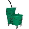 Tough Guy 8-3/4 gal. Mop Bucket with Side Press Wringer; 34-3/4" H x 24-1/16" L x 16-17/32", Green