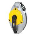 Stanley Chalk Line Reel: 100 ft Line Lg (Ft.), 4 oz Fill Wt (Oz.), Stainless Steel, Yellow and Black