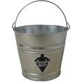 Tough Guy Mop Bucket: Silver, Galvanized Steel, Round, 9 1/4 in Bucket/Pail Ht