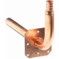 Copper Stubout, PEX with Flange Connection Type, 1/2" PEX Size