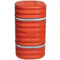High Density Polyethylene Column Protector for 10", Round or Square Column, Orange