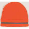 Knit Cap, Universal, Orange, Covers Ears, Head, Watch Cap