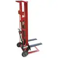 Manual Lift, Manual Push Stacker, 750 lb. Load Capacity, Lifting Height Max. 54