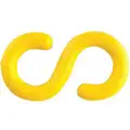 Mr. Chain S-Hook: Outdoor or Indoor, 3 in Size, Yellow, UV Inhibited Polyethylene, 10 PK