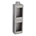 Appleton Electric Weatherproof Electrical Box, Number of Gangs 2, Number of Inlets 1, 4.56" Length
