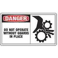 Safety Label,3-1/2 In. H,PK5