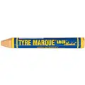 Markal Tire Marker, Yellow, 1/2" W x 4-5/8" L, Wax