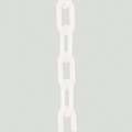 Mr. Chain Plastic Chain: Outdoor or Indoor, 2 in Size, 100 ft Lg, White, Polyethylene