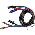 SureFlex 3 in 1 ABS Air and Power Cord Assembly, 15 ft., Nylon Plugs, Rubber Air Lines