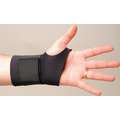 Condor Wrist Support: Ambidextrous, L Ergonomic Support Size, Black, Fits 7 to 8 in, Single Strap