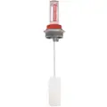 At-A-Glance Overfill Alert Gauge: For 6 in Container Dp, 2 in, Aluminum / Polypropylene