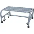 Cotterman Steel Rolling Platform with 450 lb. Load Capacity and Expanded Metal Step Treads