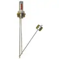 At-A-Glance Level Gauge: For 30 in Container Dp, 2 in, 316 Stainless Steel / 304 Stainless Steel