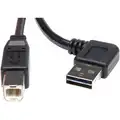 6 ft. Reversible USB Cable, A Male to A Male, Black