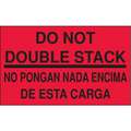 Bilingual Shipping Labels, Do Not Double Stack/No Pongan Nada Encima De Esta Cargo, 5" x 3", PK 500
