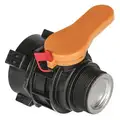 Polypropylene Liquid Storage Container Valve, Black, For Use With Intermediate Bulk Containers