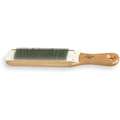Nicholson File And Rasp Cleaner: 10 in Overall Lg, Steel Wire Bristles, Wood Handle