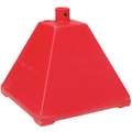 Ideal Shield Portable Sign Base, LDPE, Sign Compatibility: Round, Fillable: Yes, Red