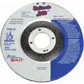 United Abrasives-Sait 4-1/2" Type 27 Ceramic Depressed Center Wheels, 7/8" Arbor, 0.045"-Thick, 13, 300 RPM