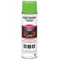 Rust-Oleum Precision Line Marking Paint: Inverted Paint Dispensing, Fluorescent Green, 20 oz., 5 min