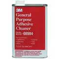 3M General Purpose Adhesive Cleaner, 1 Quart Steel Can, Clear, Flammable