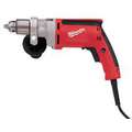 Milwaukee 1/2" Electric Drill, 8.0 Amps, Pistol Grip Handle Style, 0 to 850 No Load RPM, 120VAC