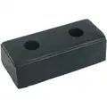 Dock Bumper: 10 in Overall Ht, 4 1/2 in Overall Wd, 3 in Overall Dp, Bolt On Mounting, 4 PK