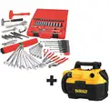 Proto Master Tool Set: 78 Total Pcs, Drivers and Bits/Pliers/Sockets and Accessories/Wrenches, SAE