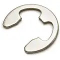 External E Style Retaining Ring, For Shaft Dia. 1/2", Stainless Steel, 10 PK