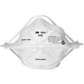 3M Disposable Respirator: Dual, Non-Adj, Metal Nose Clip, Std, White, M Mask Size, 3M, N95, 50 PK