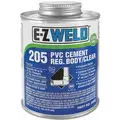 Clear Solvent Cement, Size 16, For Use With Schedule 40 PVC Pipe and Fittings Up To 4