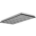 Lithonia Lighting Louver, Aluminum, Silver, For Use With 2PM3N Series Fixtures, 48 in Nominal Length