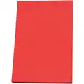 Polyethylene Sheet: Std, 24 in x 4 ft, 1/2 in Thick, Red, Closed Cell, 1-Sided Adhesive, Smooth