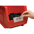 Tri-Dex Label Holder: 3 in x 7/8 in, Clear, Slide-In, 25 Label Holders, Snap-On, PVC, Smooth