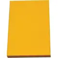 Polyethylene Sheet: Std, 24 in x 4 ft, 3/4 in Thick, Yellow, Closed Cell, 1-Sided Adhesive, Smooth