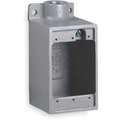 Killark Weatherproof Electrical Box, 1-Gang, 1-Inlet, Malleable Iron