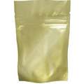 6" x 4" 4.50 mil Foil, Polyethylene Terephthalate (PET) Reclosable Poly Bag, Clear, Gold; PK500