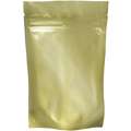8" x 5" 4.50 mil Foil, Polyethylene Terephthalate (PET) Reclosable Poly Bag, Clear, Gold; PK500