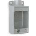 Hubbell Killark Weatherproof Electrical Box, 1-Gang, 1-Inlet, Malleable Iron