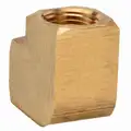 90&deg; Extruded Elbow: Brass, 1/2 in x 1/2 in Fitting Pipe Size, Male NPT x Male NPT