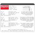 Dayton DC Permanent Magnet Motor, 1/6 HP, Non-Standard Frame, Nameplate RPM 1,800, Voltage 90V DC