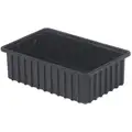 Lewisbins Divider Box: 0.4 cu ft., 16 1/2 in x 10 7/8 in x 5 in, Thermoplastic Polypropylene